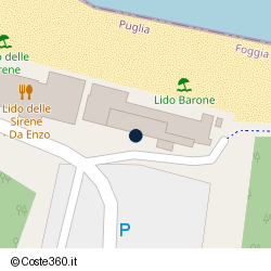 Posizione approssimativa di Lido Barone