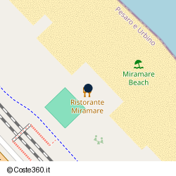 Posizione approssimativa di Miramare Beach