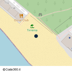 Posizione approssimativa di Bagno Tirrenia