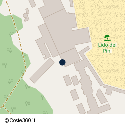 Posizione approssimativa di Lido dei Pini