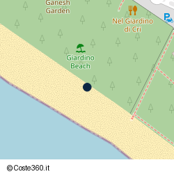 Posizione approssimativa di Giardino Beach Follonica