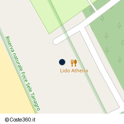 Posizione approssimativa di Lido Athena
