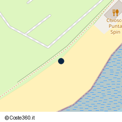 Posizione approssimativa di Beach Bar Camping Punta Spin.