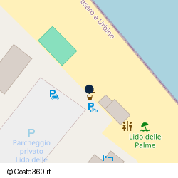 Posizione approssimativa di Il Lido delle Palme