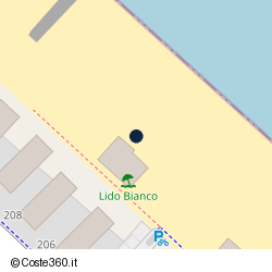 Posizione approssimativa di Lido Bianco Beach Club