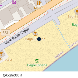 Posizione approssimativa di Bagni Esperia Varazze