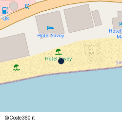 Posizione approssimativa di Hotel Savoy
