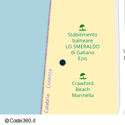 Posizione approssimativa di Crawford Beach Marinella