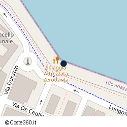 Posizione approssimativa di Zerottanta Beach Bar