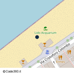 Posizione approssimativa di Lido Acquarium