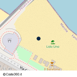 Posizione approssimativa di Bagni Lido Uno