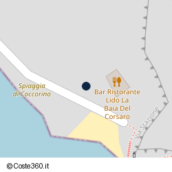 Posizione approssimativa di Bar Ristorante Lido La Baia Del Corsaro