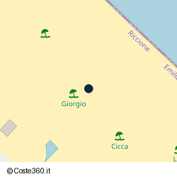 Posizione approssimativa di Spiaggia 60 Bagni Giorgio