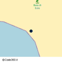 Posizione approssimativa di Lido Baia di Eolo