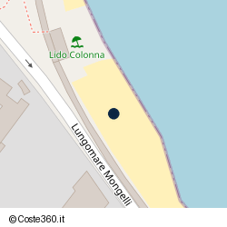 Posizione approssimativa di Lido Colonna