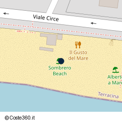 Posizione approssimativa di Sombrero Restaurant Club