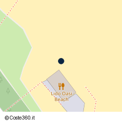 Posizione approssimativa di Lido Oasi Beach