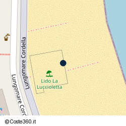 Posizione approssimativa di La Luccioletta