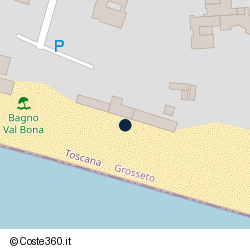 Posizione approssimativa di Bagno Pinetina Nord