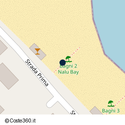 Posizione approssimativa di Bagni Nalu Bay
