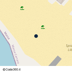 Posizione approssimativa di Conca D'Oro Beach