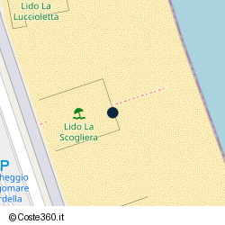 Posizione approssimativa di Lido La Scogliera
