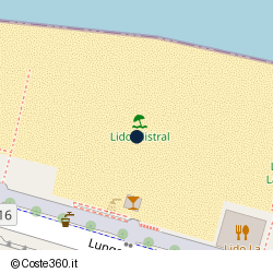 Posizione approssimativa di Lido Mistral