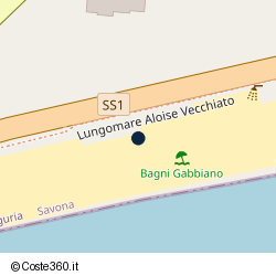 Posizione approssimativa di Chiosco bar Bagni Gabbiano