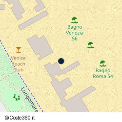 Posizione approssimativa di Bagno Venezia 55-56 Cesenatico - Venice Beach Club