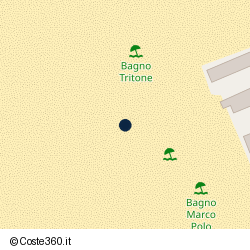 Posizione approssimativa di Bagno Paradiso Viareggio