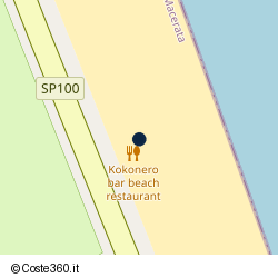 Posizione approssimativa di Kocònero Bar Beach Restaurant