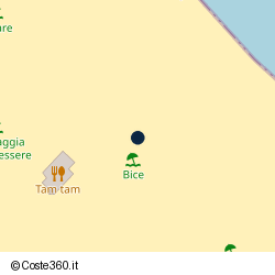 Posizione approssimativa di Bagni 48 Bice