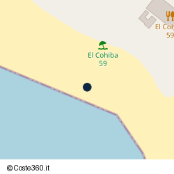Posizione approssimativa di Baia delle Canne