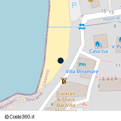 Posizione approssimativa di Villa Miramare