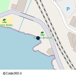 Posizione approssimativa di Bagni Bristol Rapallo