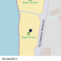 Posizione approssimativa di Bagni Sirena Levanto