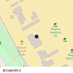 Posizione approssimativa di Bagno Venezia 55-56 Venice Beach Club