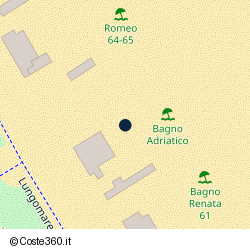 Posizione approssimativa di Bagno Adriatico 62