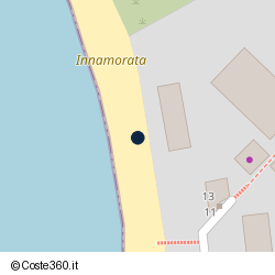 Posizione approssimativa di Innamorata Beach