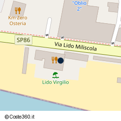 Posizione approssimativa di Lido Virgilio