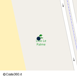 Posizione approssimativa di Lido Le Palme