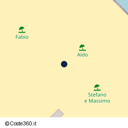 Posizione approssimativa di Bagno Aldo Zona 83