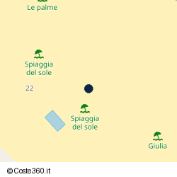 Posizione approssimativa di Spiaggia Del Sole 86 87
