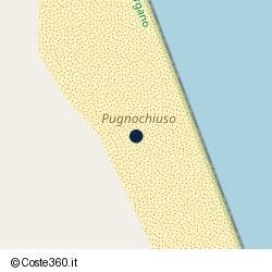 Posizione approssimativa di Pugnochiuso Resort