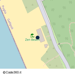 Posizione approssimativa di Zen Beach Gallipoli