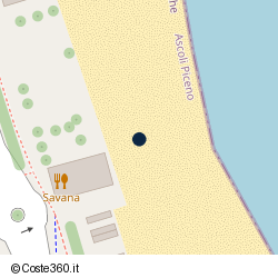 Posizione approssimativa di Savana Beach Restaurant