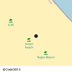 Posizione approssimativa di Green Beach 79