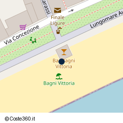 Posizione approssimativa di Bagni Vittoria Beach