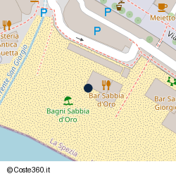 Posizione approssimativa di Bagno Sabbia D'Oro