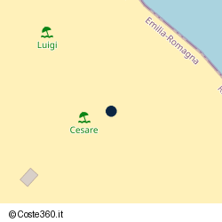 Posizione approssimativa di Spiaggia 50 Cesare
